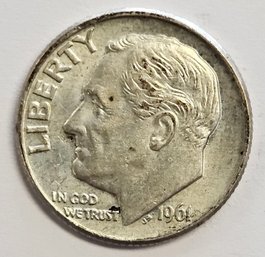 1964 D Roosevelt Dime .900 Silver