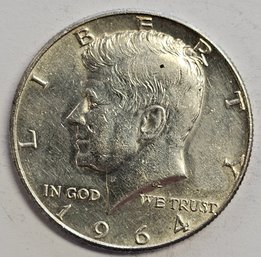 1964 Kennedy Half Dollar .900 Silver