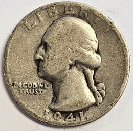 1941 D Washington Quarter .900 Silver