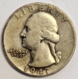 1947 Washington Quarter .900 Silver