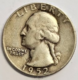 1952 D Washington Quarter .900 Silver
