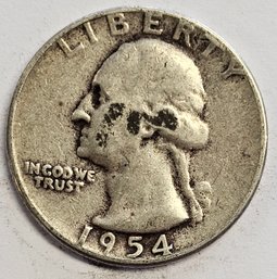 1954 Washington Quarter .900 Silver