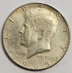 1965 Kennedy Half Dollar .400 Silver