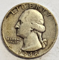 1948 Washington Quarter .900 Silver