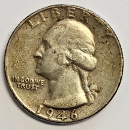 1946 Washington Quarter .900 Silver
