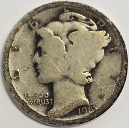 1919 Mercury Dime .900 Silver