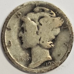1920 Mercury Dime  .900 Silver