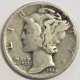 1944 Mercury Dime .900 Silver