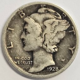 1928 Mercury Dime .900 Silver