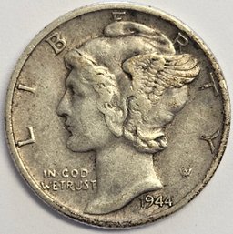 1944 D Mercury Dime .900 Silver