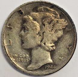 1944 S Mercury Dime .900 Silver