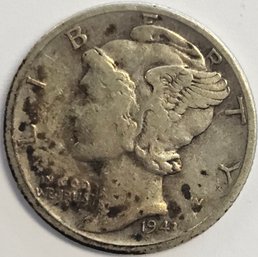 1943 S Mercury Dime .900 Silver