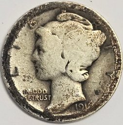 1916 Mercury Dime .900 Silver