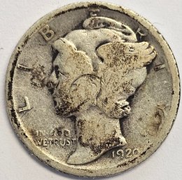 1920 Mercury Dime  .900 Silver