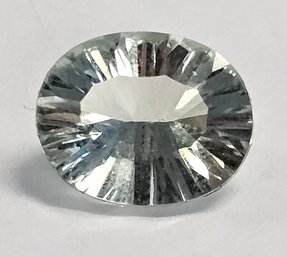 2.09 CT TW OVAL PRASIOLITE W/ Starburst Faceting!!!  10 X 8 MM