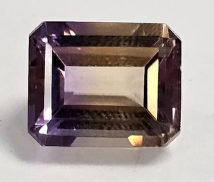 GORGEOUS Emerald Cut AMETRINE!!!  HUGE!!!  4.83 CT TW  11 X 9 MM