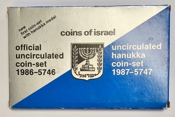 1987 Official Uncirculated Israel Coin Set