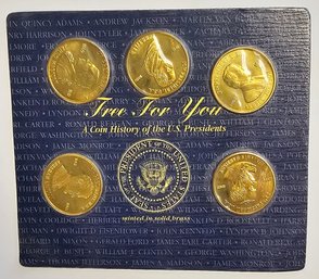 Presidential Coin Set 'Reader's Digest' Minted In Solid Brass