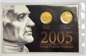 2005 24k Gold Plated Nickel Set To Commemorate The 200th Anniversary Of Lewis And Clark Expedition