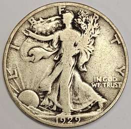 1929 S Walking Liberty Coin .900 Silver