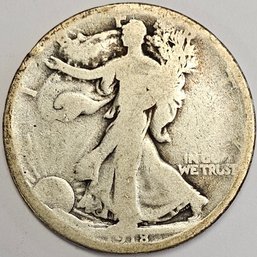 1918 D Walking Liberty Coin .900 Silver