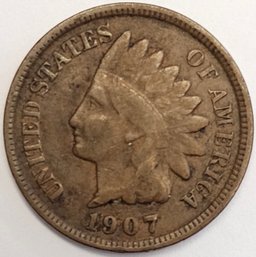 1907 INDIAN HEAD PENNY