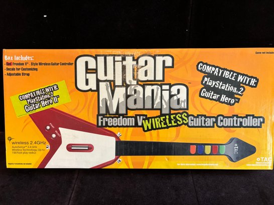 (D-10) GUITAR MANIA WIRELESS GUITAR CONTROLLER WITH BOX - PRE-PLAYED