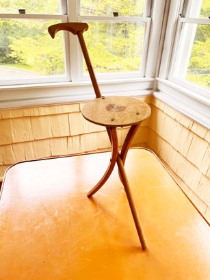 (KX-200) VINTAGE 1939 NEW YORK WORLDS FAIR ARTICLE-WOODEN PORTABLE SEAT-KAN-O SEAT-24' X 8' X 27'