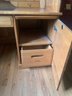 VINTAGE OAK ROLL TOP DESK 'WINNERS ONLY' WITH MANY FEATURES, COMPARTMENTS & COMPUTER MOUNT -62' W BY 37' D BY
