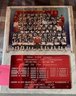 (GAR) 1986 NEW YORK GIANTS SUPER BOWL XX1 CHAMPIONS PLAQUE WITH MOUNTED TEAM PICTURE & STATS - 15' BY 16'