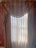 (LR) FOUR WINDOWS - BEAUTIFUL WINDOW TREATMENTS INCLUDE VALANCE & PAIR OF LINED DRAPES FOR EACH WINDOW - 91' L