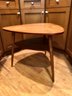 (F-5) MID CEN. MODERN TRIANGULAR ACCENT TABLE -  LIKELY DANISH, C. 1950's - 26' BY 26' BY 21' D