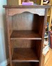 (F-14) PETITE VINTAGE FOUR COMPARTMENT WOOD DISPLAY SHELF- 49' BY 9' BY 14'