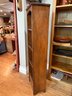 (F-14) PETITE VINTAGE FOUR COMPARTMENT WOOD DISPLAY SHELF- 49' BY 9' BY 14'