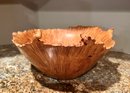 (B-102) HAND CRAFTED 'ROCKY MOUNTAIN MAPLE BURL' FREEFORM WOOD BOWL BY BOB WOMACK (1947-) - 10' BY 12' BY 6'