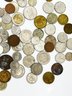 (A-24) VINTAGE LOT OF APPROXIMATELY 1LB 12 OUNCES ASSORTED LOT OF CIRCULATED ASSORTED FOREIGN COINS