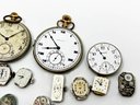 (A-33) VINTAGE LOT OF WATCH PARTS-AS IS