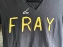 (A-41) VINTAGE LADIES ROCK MEMORABLIA BKACK TEE SHIRT-THE BAND THE 'FRAY'-SIZE SMALL-100 COTTON