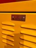 (BASE) FOUR (4) KIDS METAL STORAGE LOCKERS - 54' HIGH BY 15' WIDE BY 15' DEEP - RED, YELLOW, BLUE & PINK