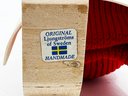 (B-52) VINTAGE SWEDISH WOOD KITCHEN WOMAN HOLDING ROLLING PIN- 'ORIGINAL LJUNGSTROMS OF SWEDEN' - 12'