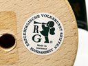 (B-63) GERMAN HAND CARVED WOOD CHIMNEY SWEEP NUTCRACKER - RG RICHARD GLASSER, ERZGEBIRGE- 13'