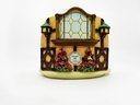 (U-86) HUMMEL GOEBEL 'QUILTING BEE' CAST RESIN DISPLAY FOR FIGURINES IN ORIGINAL BOXES -7.5' BY 4.5'
