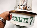 (A-2) VINTAGE 'SCHLITZ' BEER BOTTLE WALL / BAR SIGN - ELECTRIFIED, COULD NOT TEST - 16' BY 10'