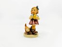 (U-85) PAIR OF HUMMEL FIGURINES IN ORIGINAL BOXES -'LITTLE KNITTER & LUCKY CHARMER' - 7.5' BY 4.5'