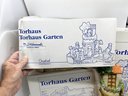 (U-49) TWO HUMMEL HUMMELSCAPES DISPLAYS  FOR FIGURINES- 'TORHAUS & TORHAUS GARTEN' IN ORIGINAL BOXES- 12'