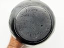 (A-76) VINTAGE OAXACAN MEXICO BLACK CLAY VASE WITH FLARED TOP-SIMON LOPEX-HAND CARVED