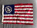 (A-30) VINTAGE PERMA-NYL US YACHT BOAT MARINE FLAG-VALLEY FORGE FLAG CO.-19' X 12'-sPRING CITY, PA