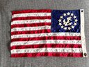 (A-30) VINTAGE PERMA-NYL US YACHT BOAT MARINE FLAG-VALLEY FORGE FLAG CO.-19' X 12'-sPRING CITY, PA