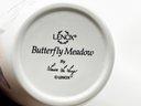 (A13) LOT OF 6 LENOX ITEMS-'BUTTERFLY MEADOW'-1 TOWEL TRAY, 2 SOAP DISHES, 1 CUP & 2 TOOTHBRUSH HOLDERS