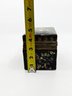 (A14) DECORATIVE PORCELAIN HINGED TRINKET BOX AND COORDINATING DESK CLOCK -4'-5'